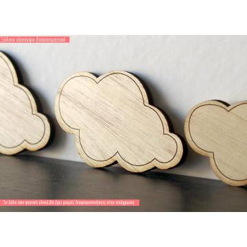 Wooden Cloud  decorative figure 2