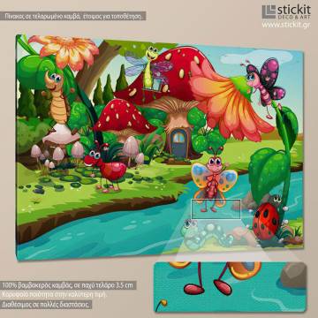 Kids canvas print Bug life 2