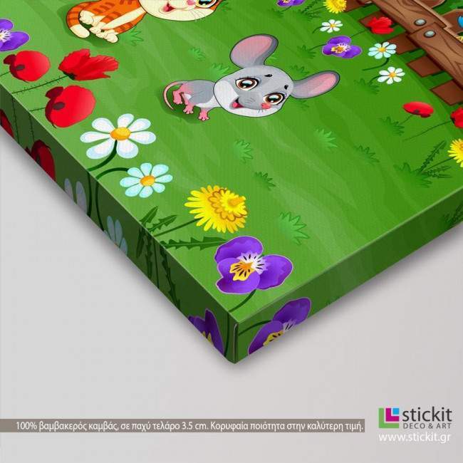 Kids canvas print Cute farm animals