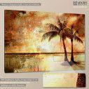 Canvas print Palm trees vintage