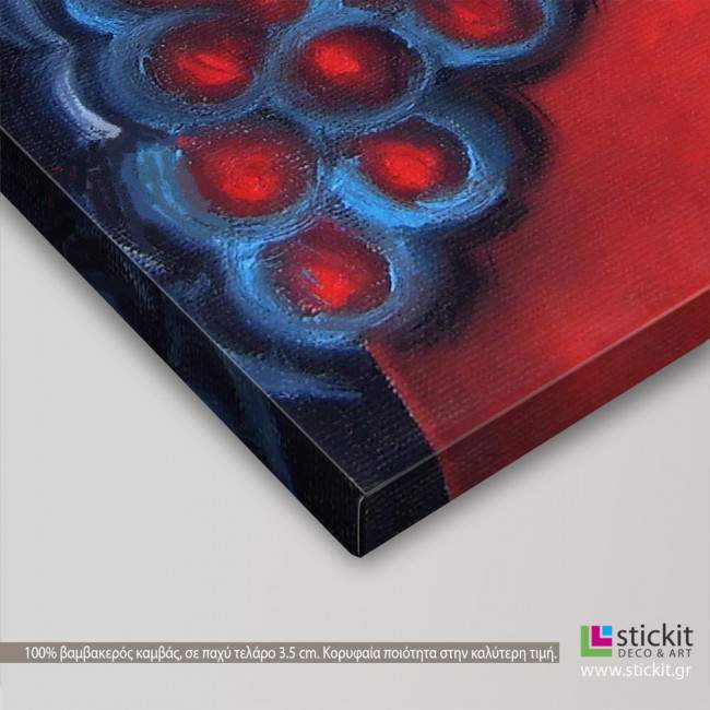 Canvas print Grapes abstract, side