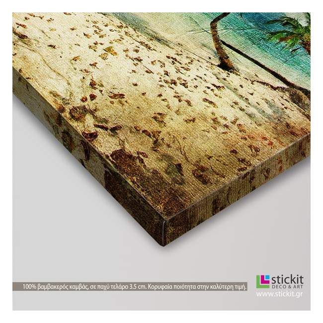 Canvas print Beach vintage, side