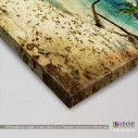Canvas print Beach vintage, side