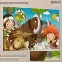 Kids canvas print Prehistoric friends
