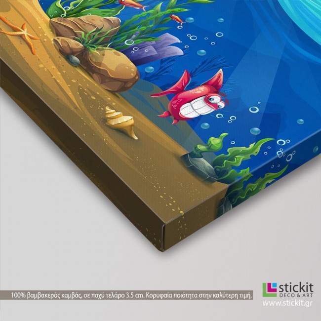 Kids canvas print Black pearl sailing