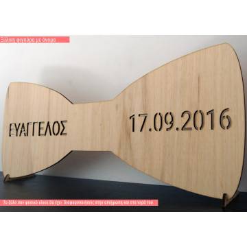Wooden figure Bow tie 2 2
