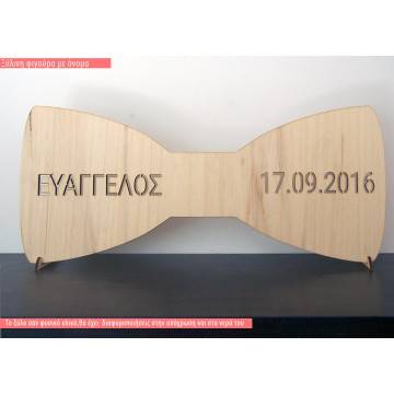 Wooden figure Bow tie 2