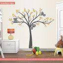 Kids wall stickers Cute koala, gray tree