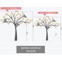 Kids wall stickers Cute koala, gray tree