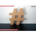 Wooden freestanding Hashtag