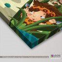 Kids canvas print Stoneage scene