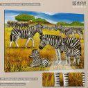 Kids canvas print Zebra scene