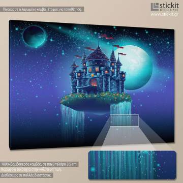 Kids canvas print Floating castle 2
