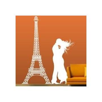 Wall stickers  Couple at the Eiffel Tower
