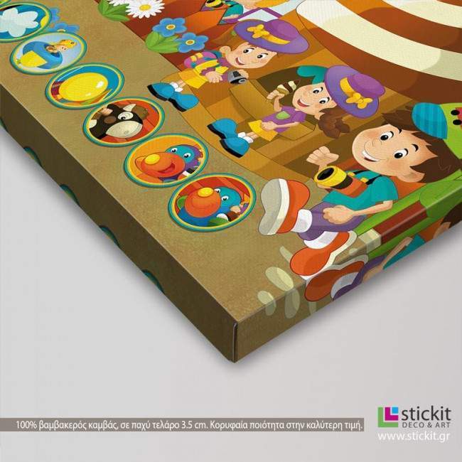 Kids canvas print At the fun park