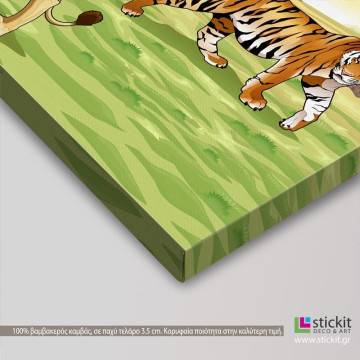 Kids canvas print African wild life 2