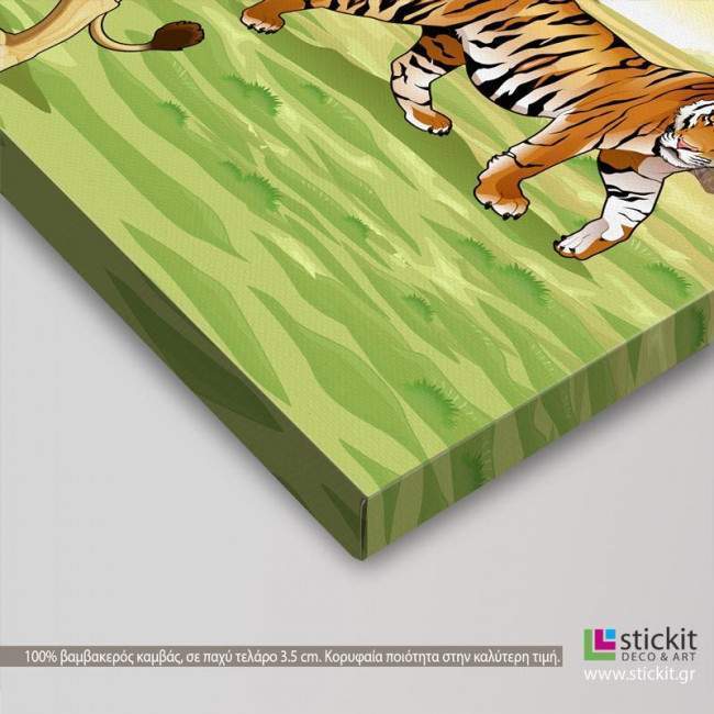 Kids canvas print African wild life