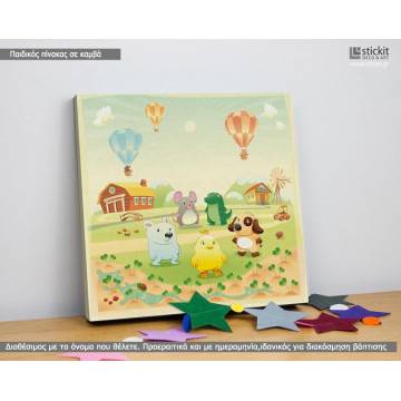 Kids canvas print Farmhouse