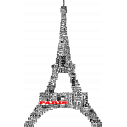 O πύργος του Άϊφελ με λέξεις, Αυτοκόλλητο τοίχου