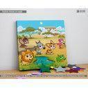 Kids canvas print Cute jungle animals
