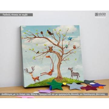 Kids canvas print Having fun