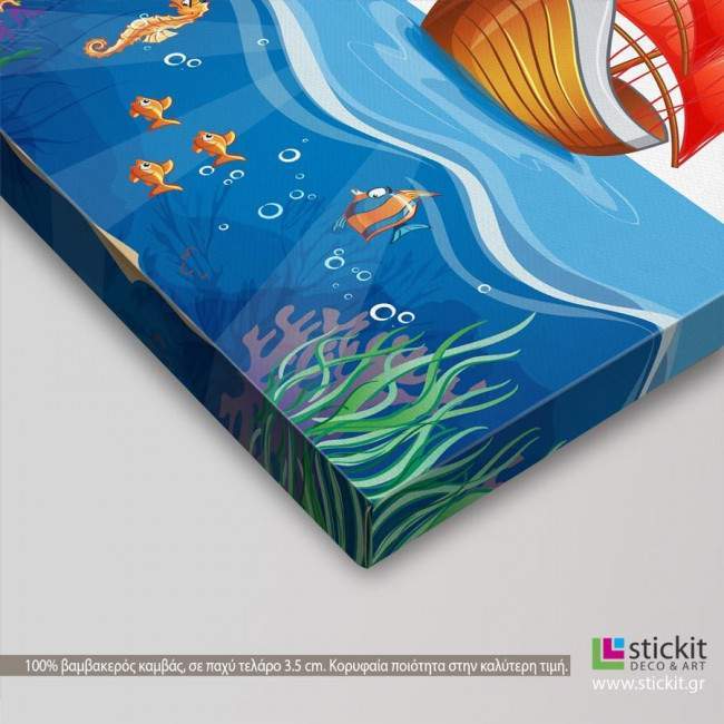 Kids canvas print Sail ship