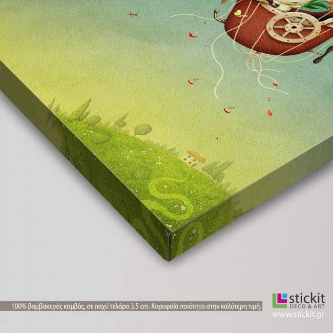 Kids canvas print Happy travelers