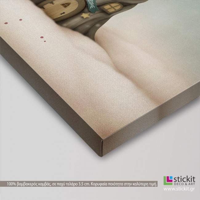 Kids canvas print Winter welcome