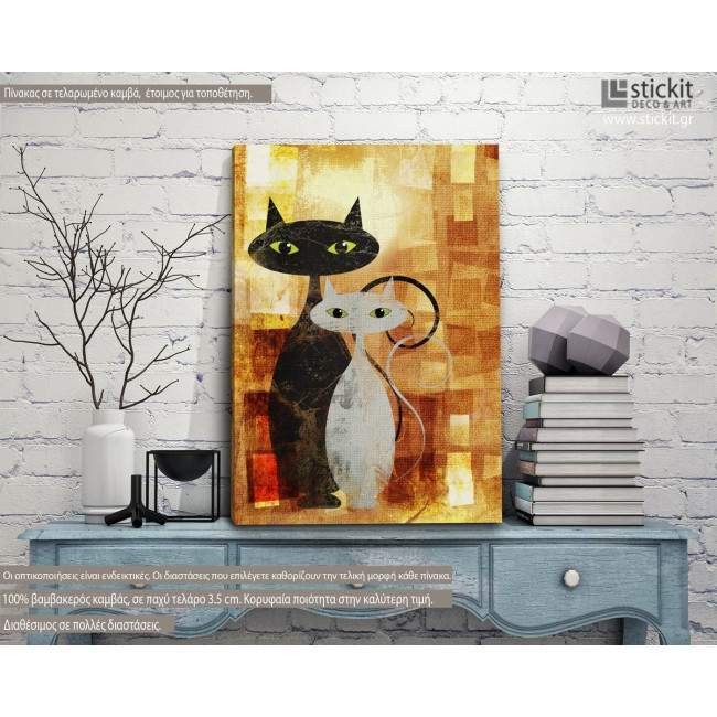Canvas print The cats
