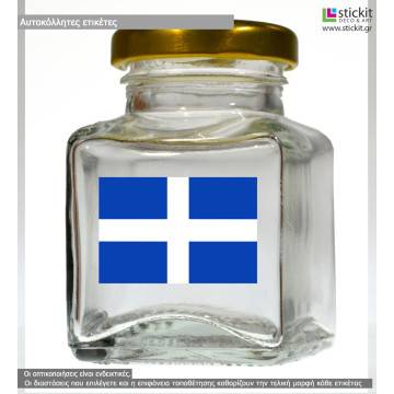 Stickers labels Greek flag
