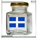 Stickers labels Greek flag