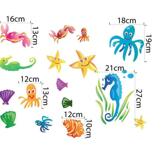 Kids wall stickers Sea set