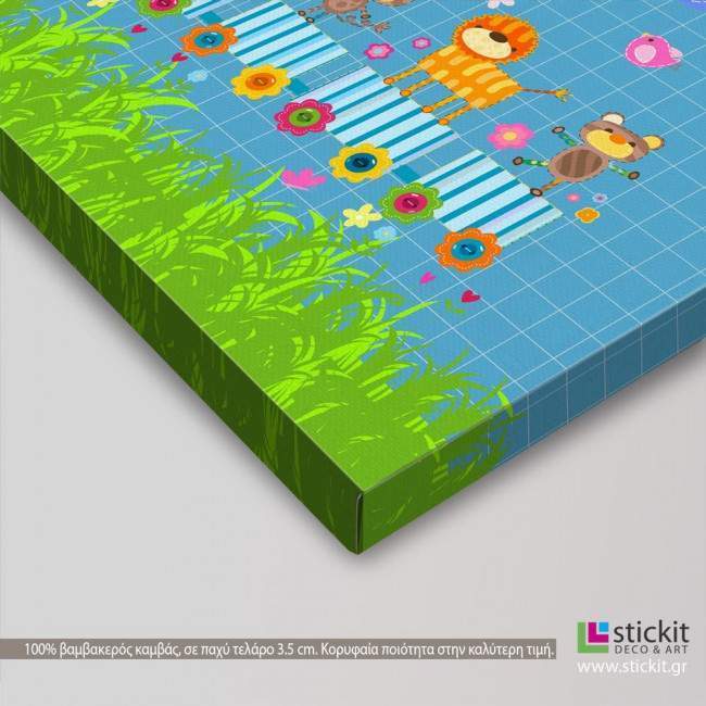 Kids canvas print Zoo train