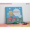 Kids canvas print Cute mermaid
