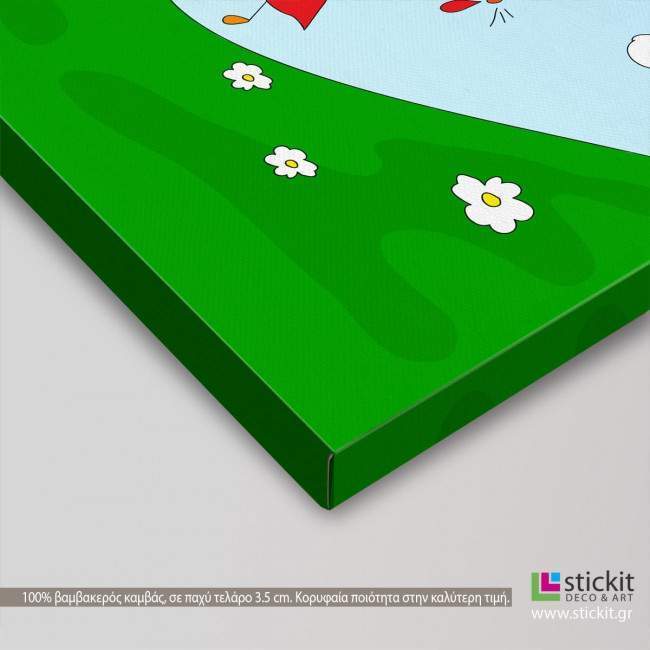 Kids canvas print A boy and a girl playing