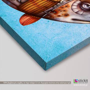 Canvas print Travel into the big fish 2