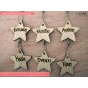 Wooden tag  Star wishes