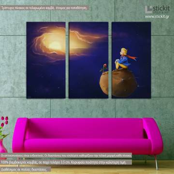 Canvas print Imagine,  3 panels