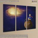 Canvas print Imagine,  3 panels, side
