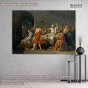 Canvas print The death of Socrates, Jacques-Louis David