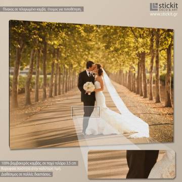 Πίνακας σε καμβά φωτογραφία γάμου