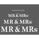 Πινακίδα plexiglass Mr and Mrs