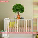 Kids wall stickers Animals at tree