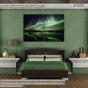 Canvas print Northern lights, two panels