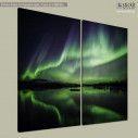 Canvas print Northern lights, two panels, side
