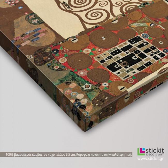 Canvas print Tree of life, Klimt Gustav,  3 panels, detail