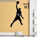 Wall stickers Basketball player with the name and number