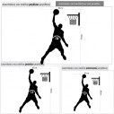 Wall stickers Basketball player with the name and number