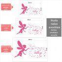 Wall stickers Fairy and stars with name