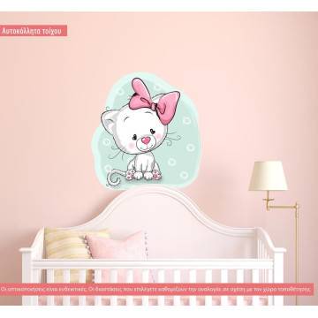 Αυτοκόλλητο τοίχου Ναζιάρικο γατάκι